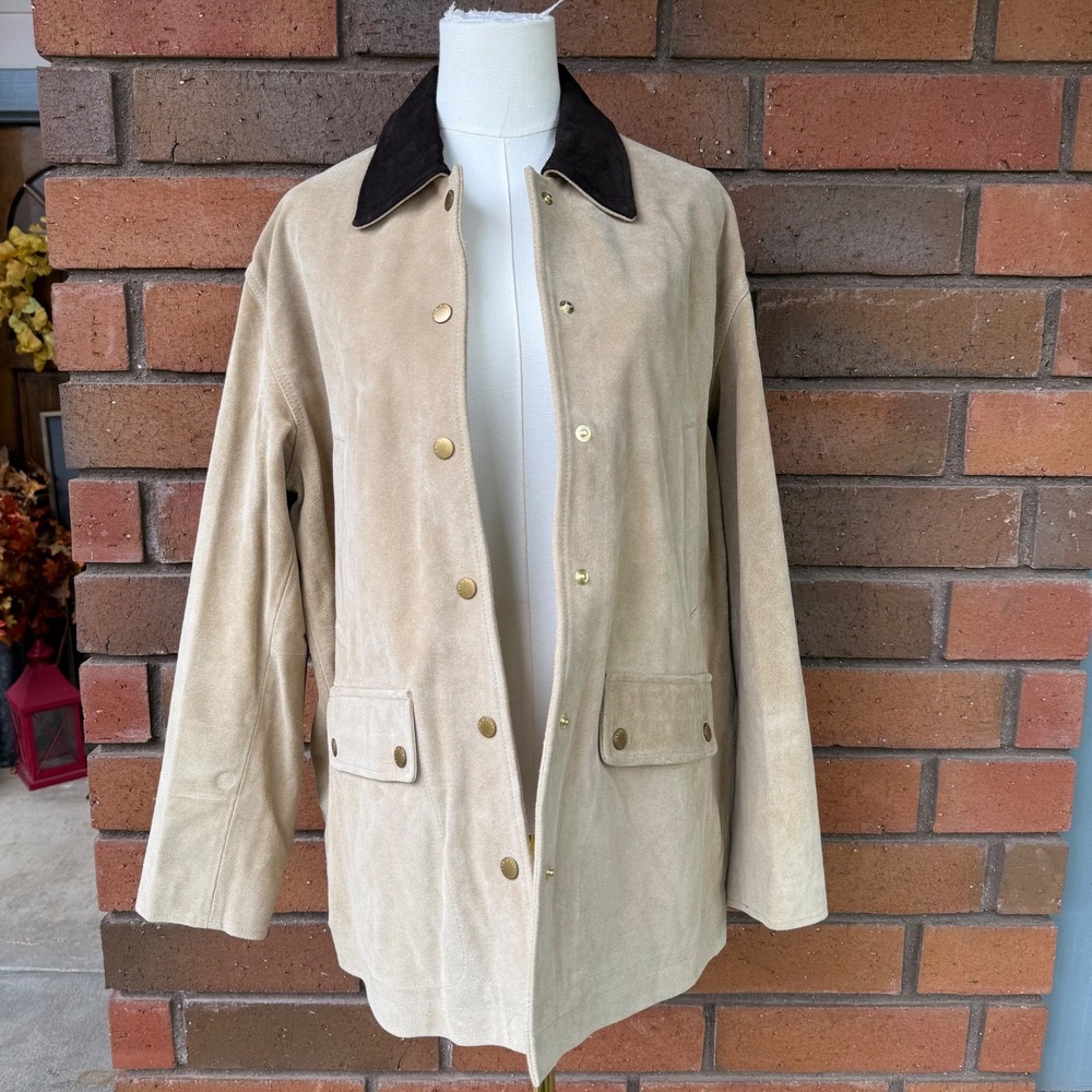 NEW Rag & Bone Cassidy Barn Jacket Calf Suede Chore Coat |‎ Size Small